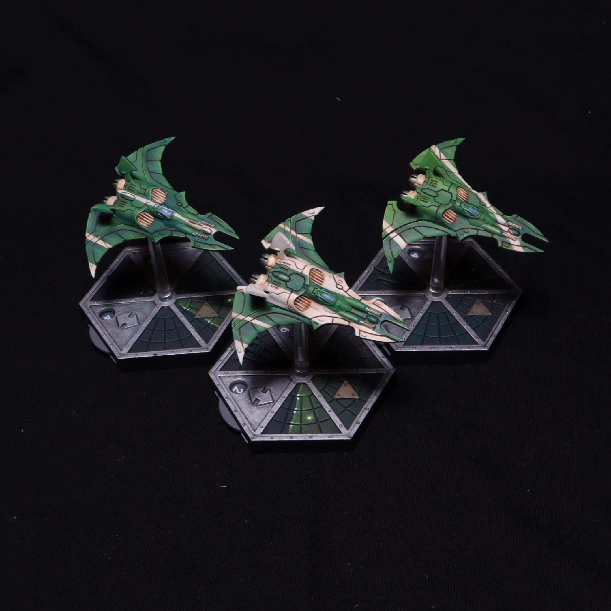 Some recently painted Craftworld Eldar now with Aeronautica